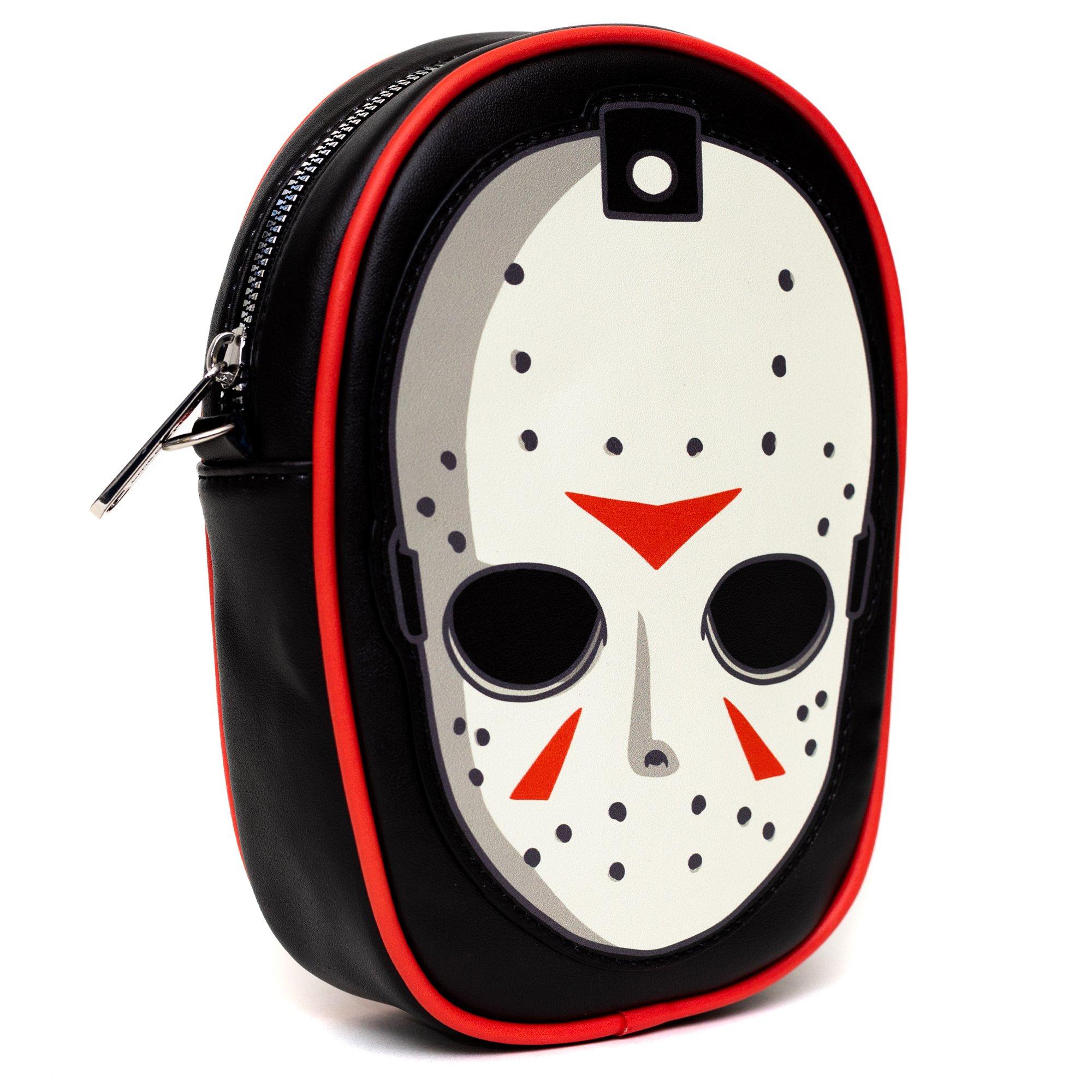 Friday The 13th Jason Hockey Mask Applique Crossbody Bag, , alternate