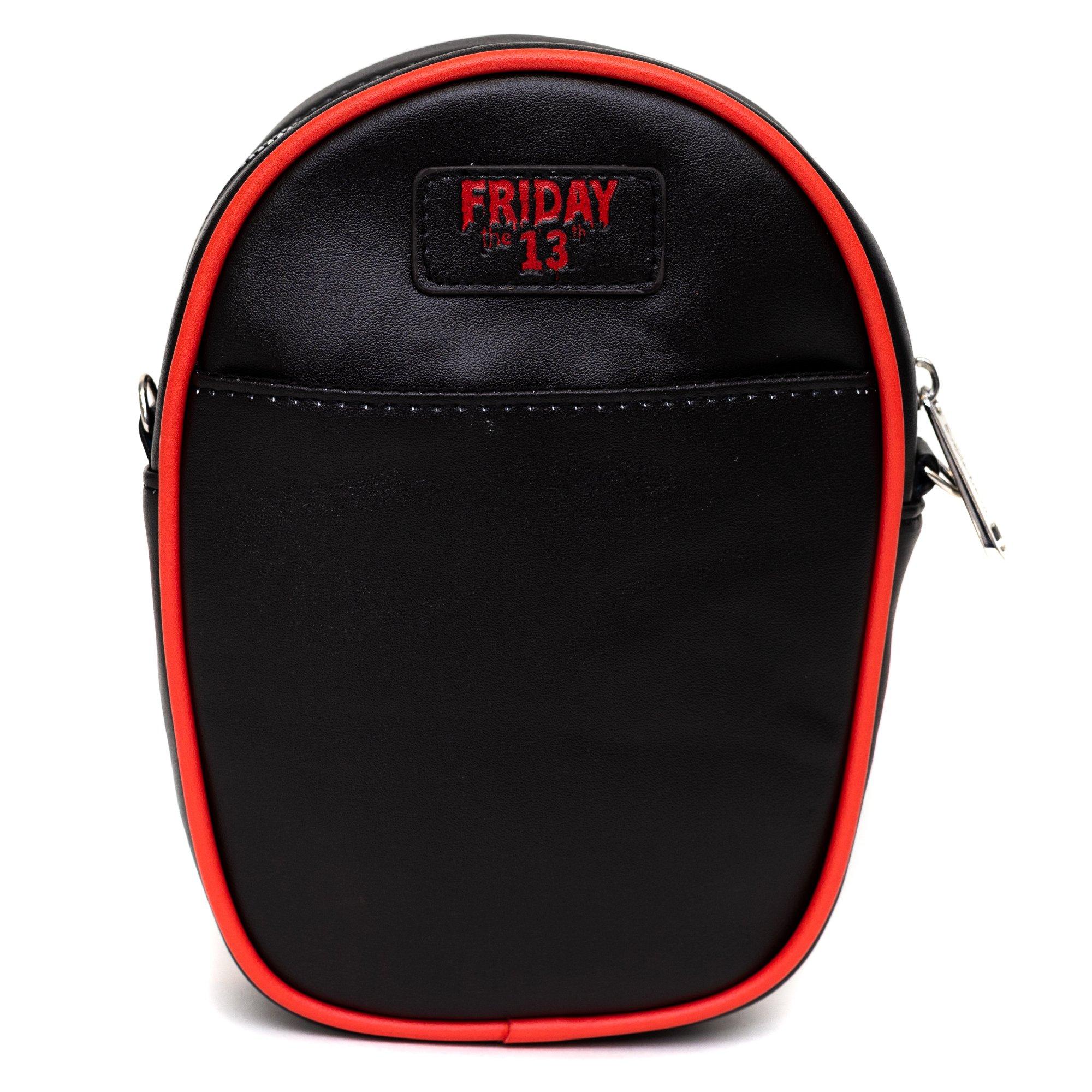 Friday The 13th Jason Hockey Mask Applique Crossbody Bag, , alternate