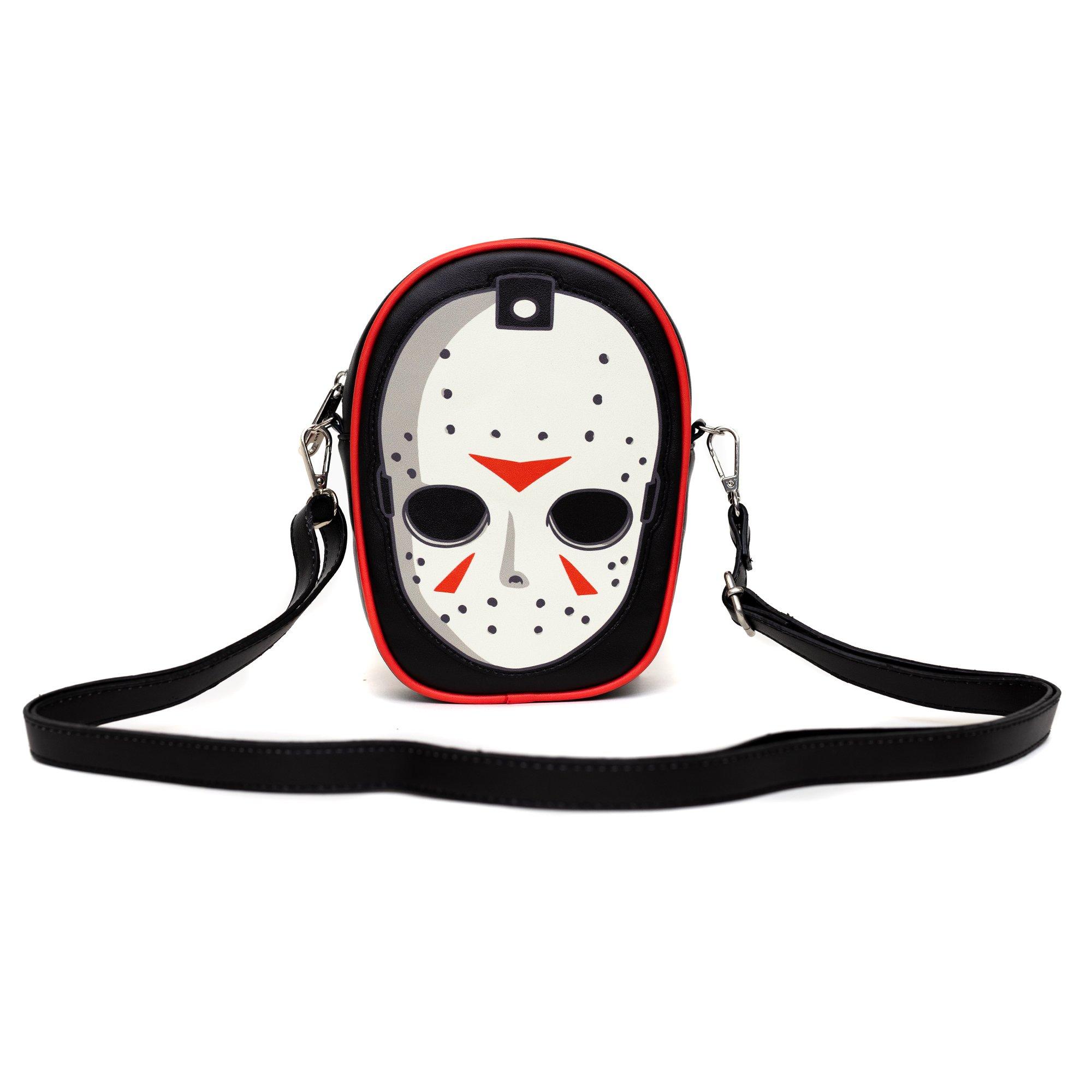 Friday The 13th Jason Hockey Mask Applique Crossbody Bag, , alternate