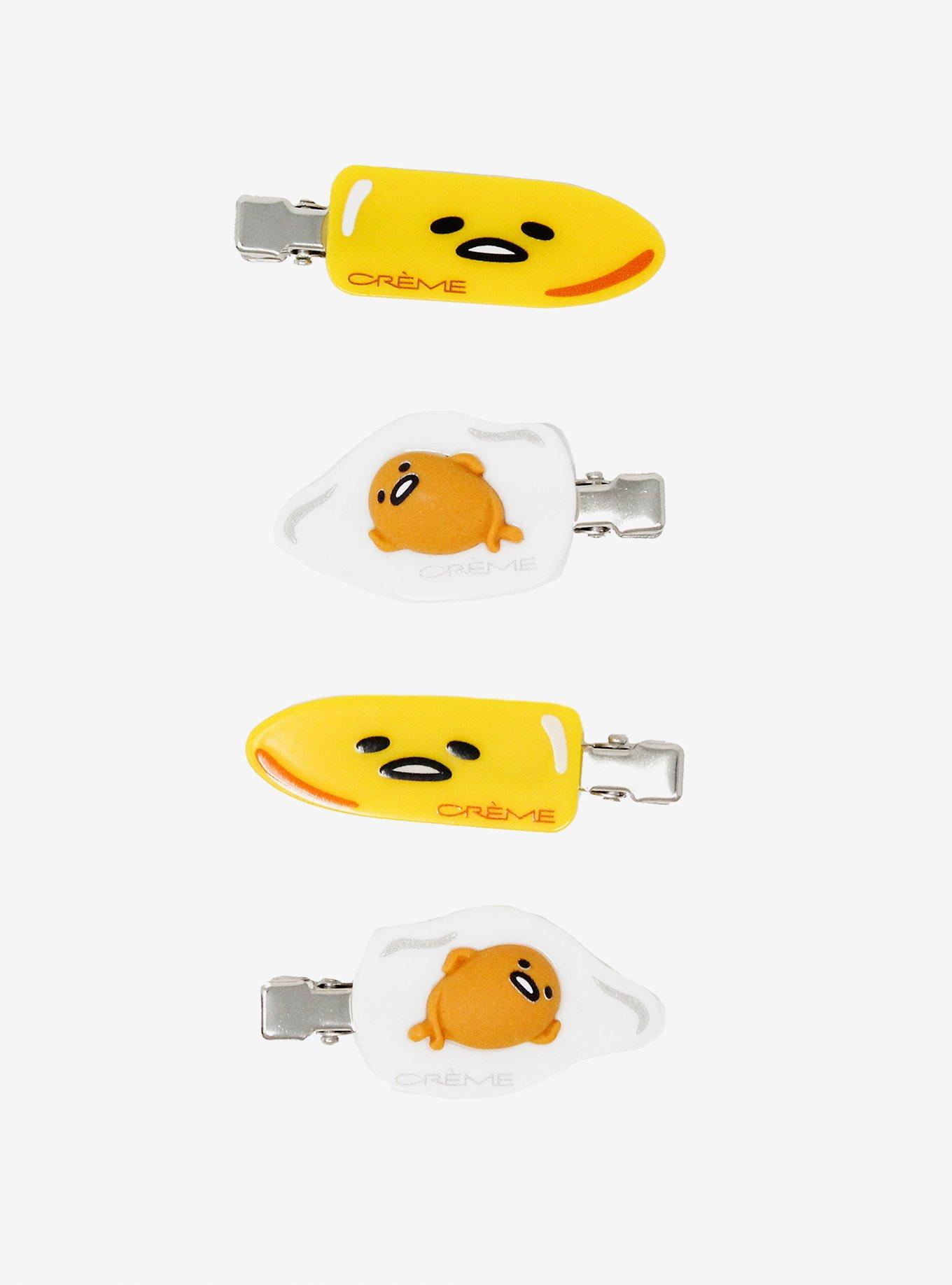 Cr&eacute;me Sanrio Gudetama Gude Vibes Hair Clip Set, , alternate