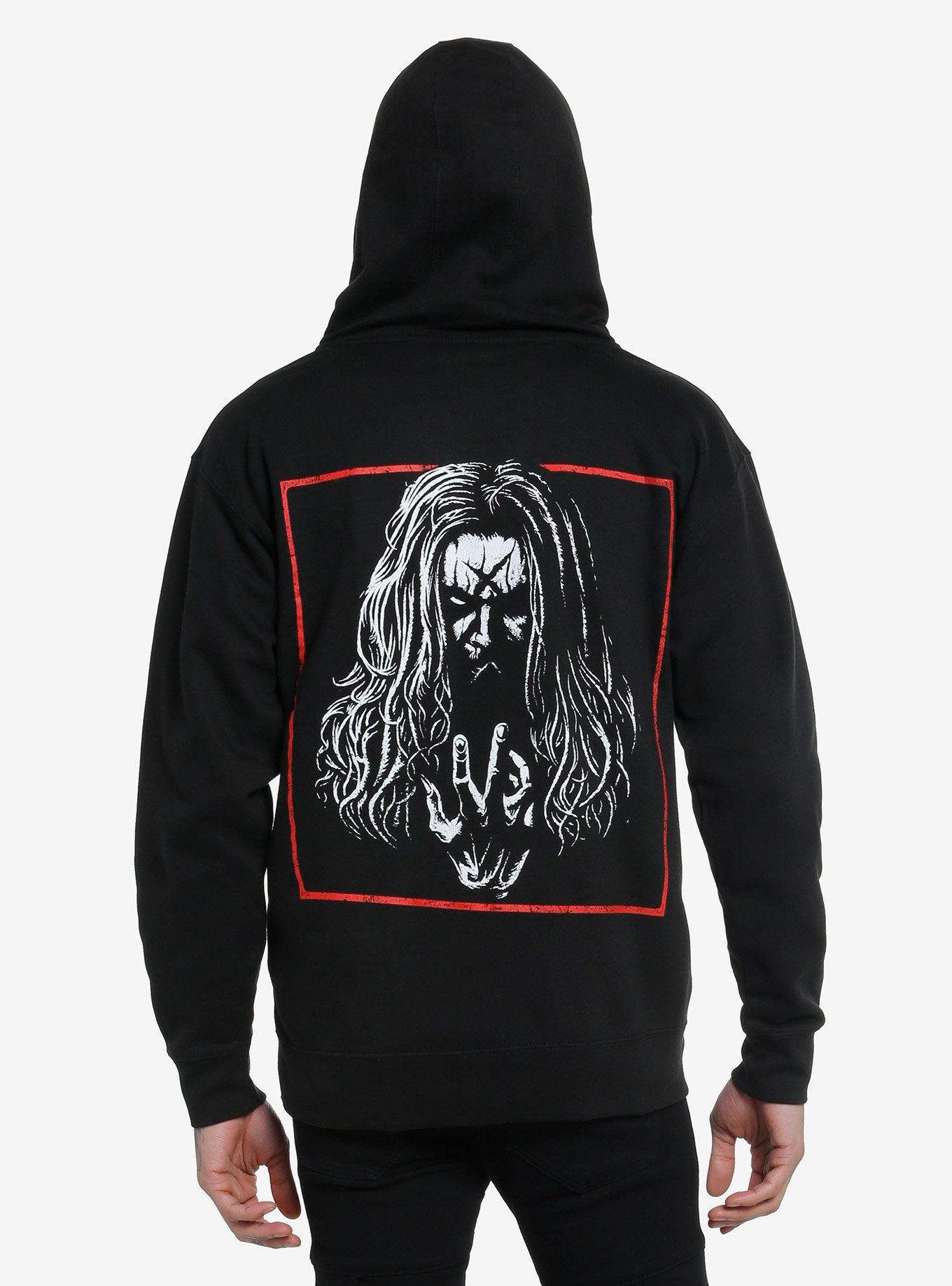 Rob Zombie Evil Portrait Hoodie, BLACK, alternate