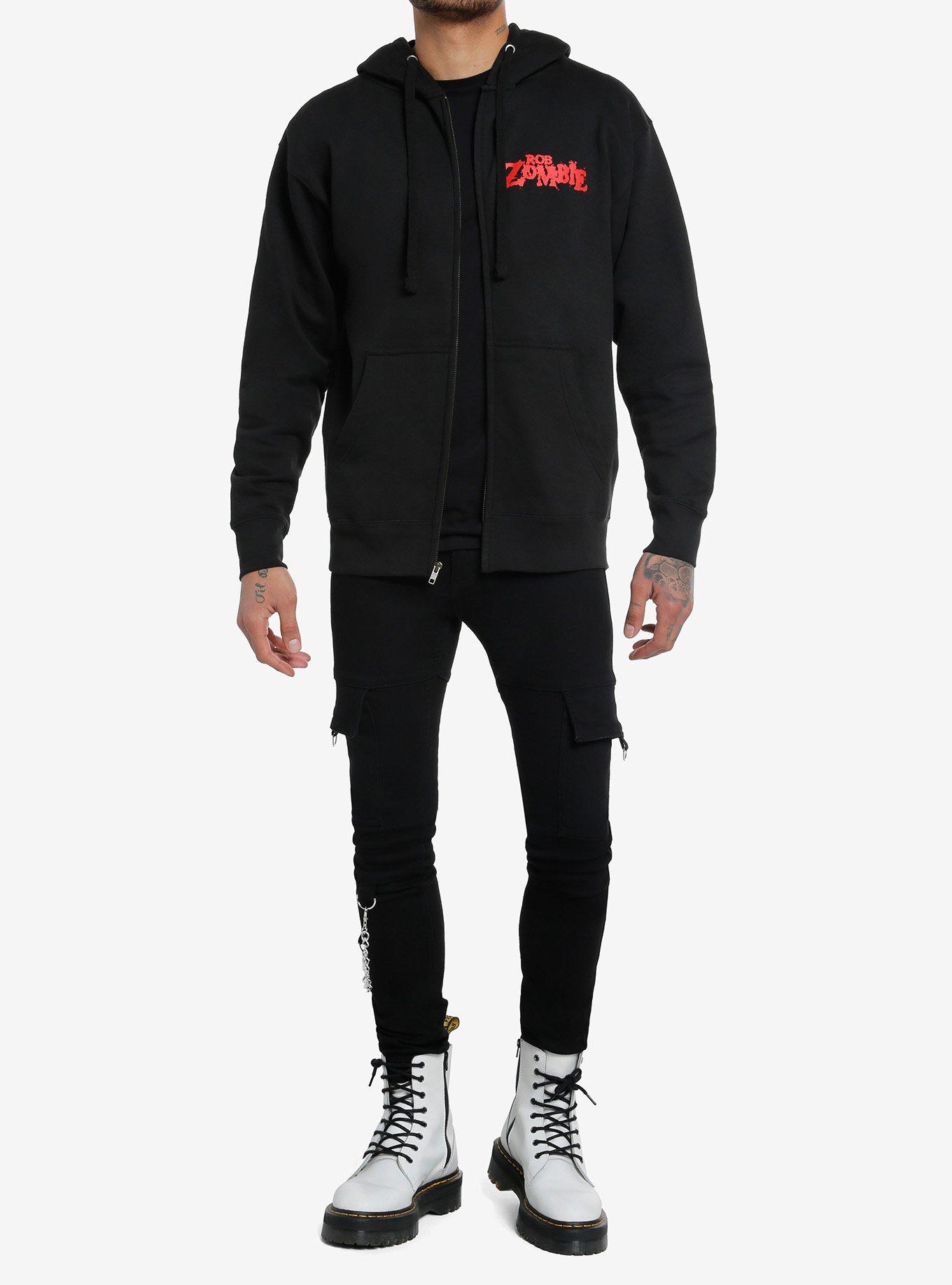 Rob Zombie Evil Portrait Hoodie, BLACK, alternate