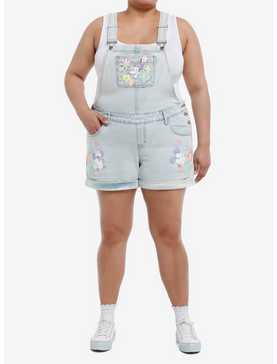 Her Universe Disney Mickey Mouse And Friends Pastel Denim Shortalls Plus Size, , hi-res