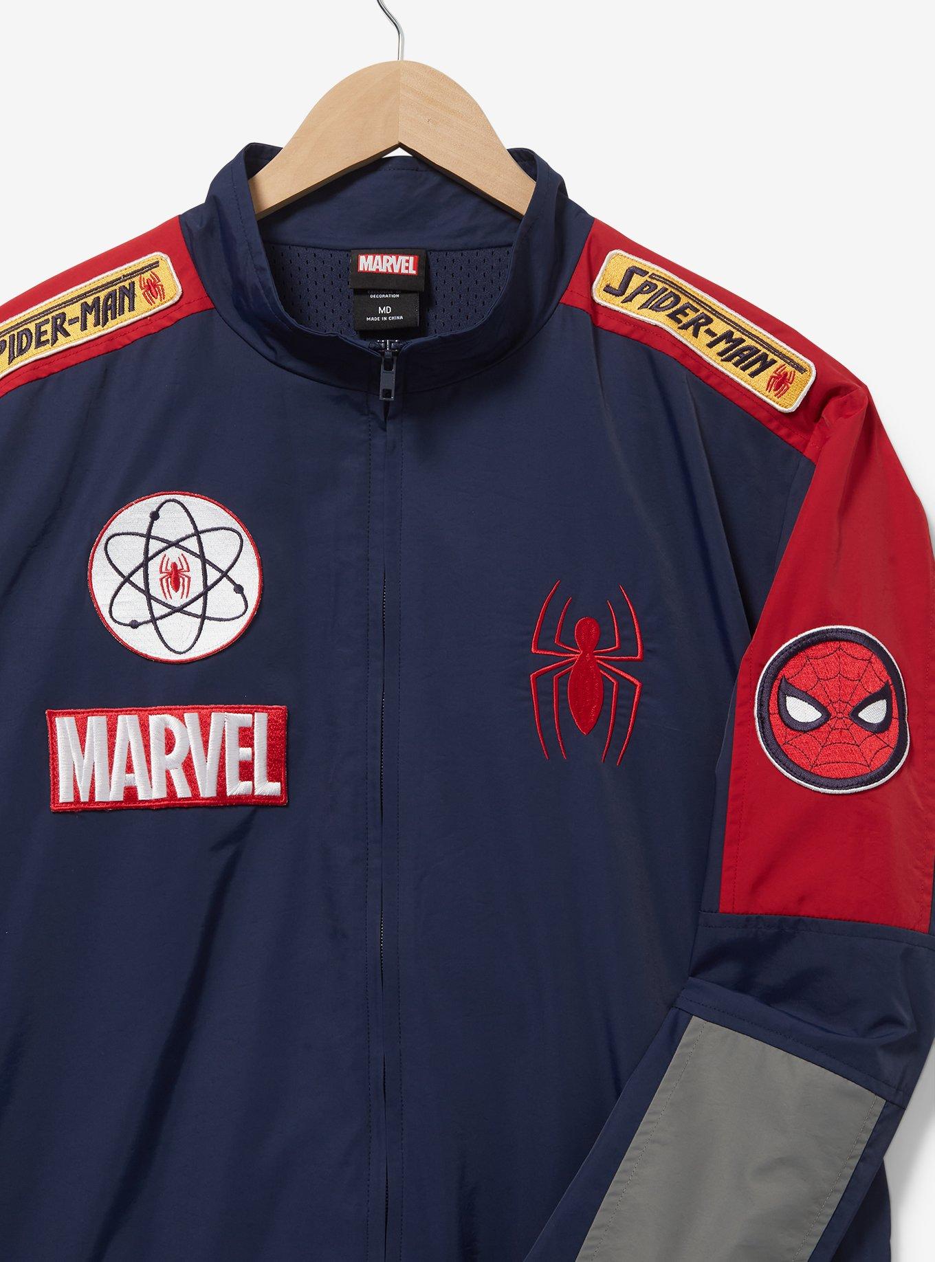 Marvel Spider-Man Track Jacket - BoxLunch Exclusive, NAVY, alternate