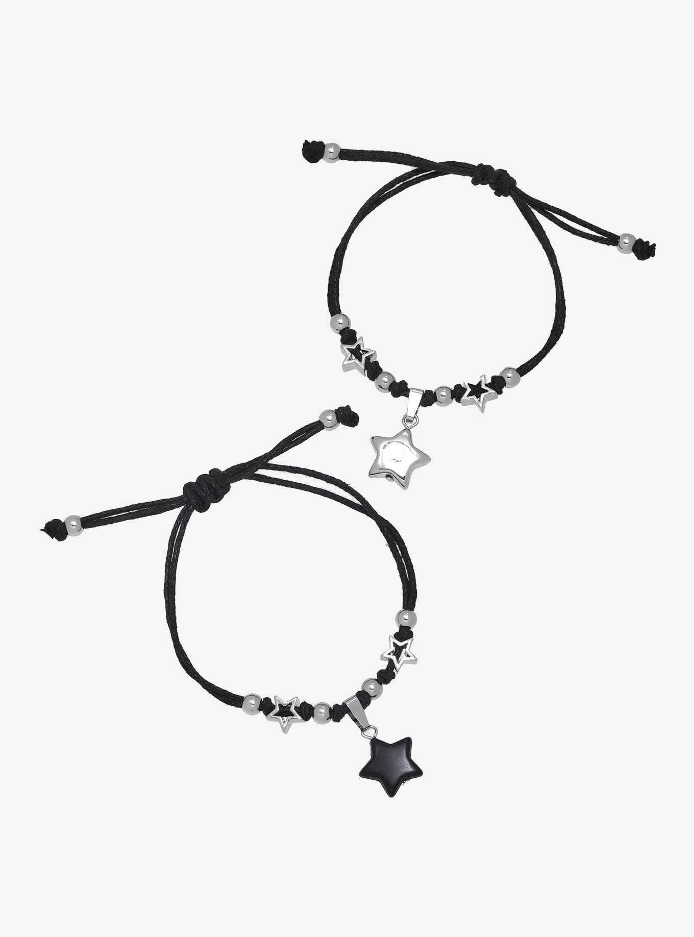 Social Collision® Dark Star Beads Best Friend Cord Bracelet Set, , hi-res