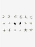 Social Collision® Star Moon Spike Earring Set, , alternate
