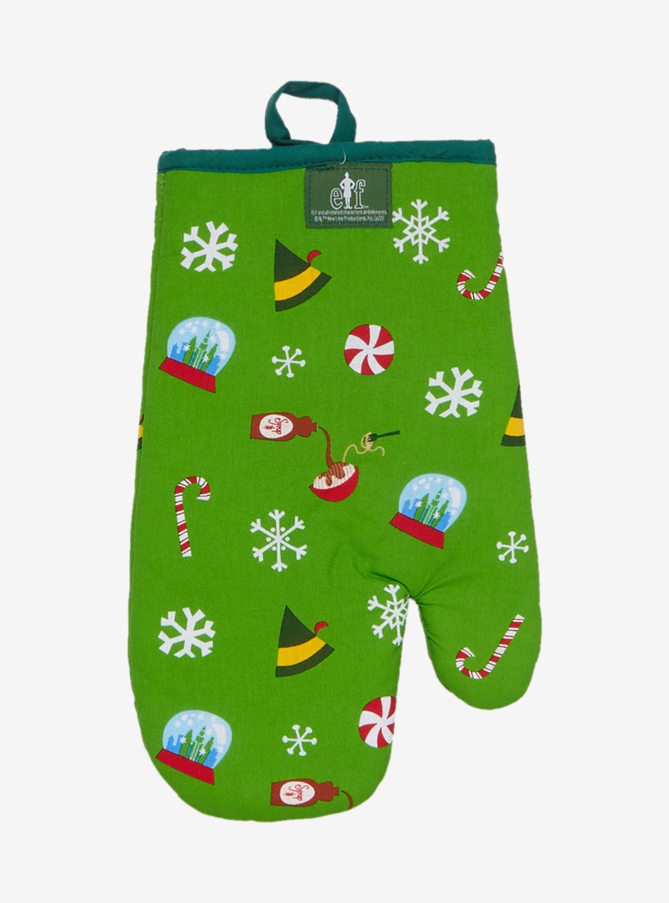 Elf Christmas Icons Oven Mitt, , alternate