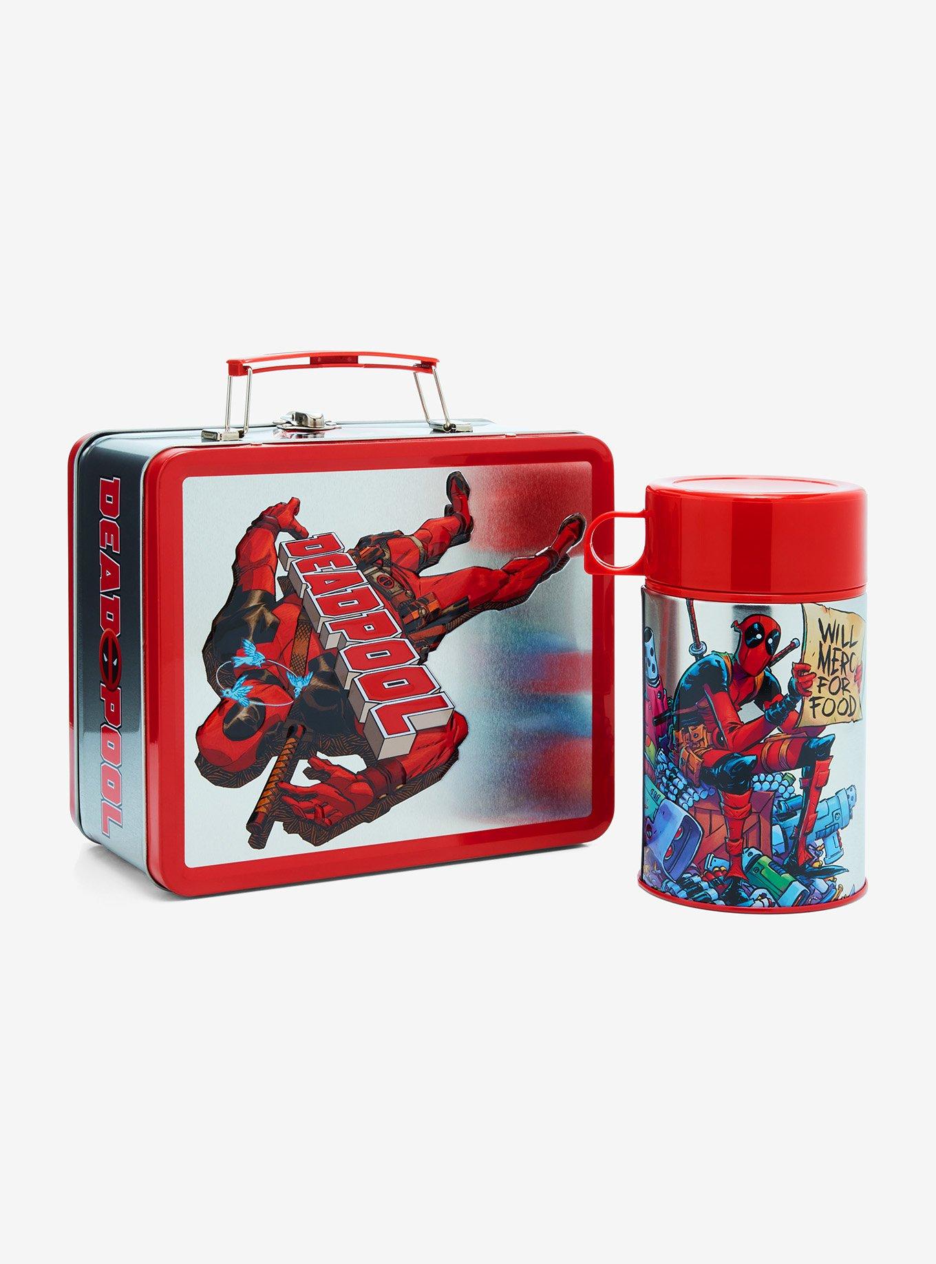 Marvel Deadpool Metal Lunch Box With Insulated Beverage Container, , alternate