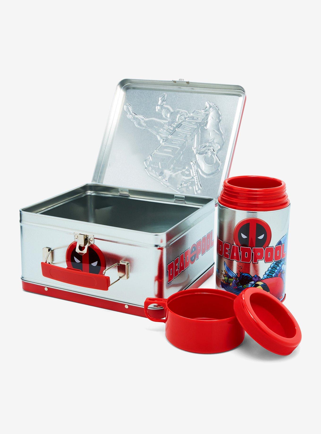 Marvel Deadpool Metal Lunch Box With Insulated Beverage Container, , alternate