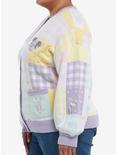 Her Universe Disney Mickey Mouse And Friends Pastel Gingham Girls Cardigan Plus Size, MULTI, alternate