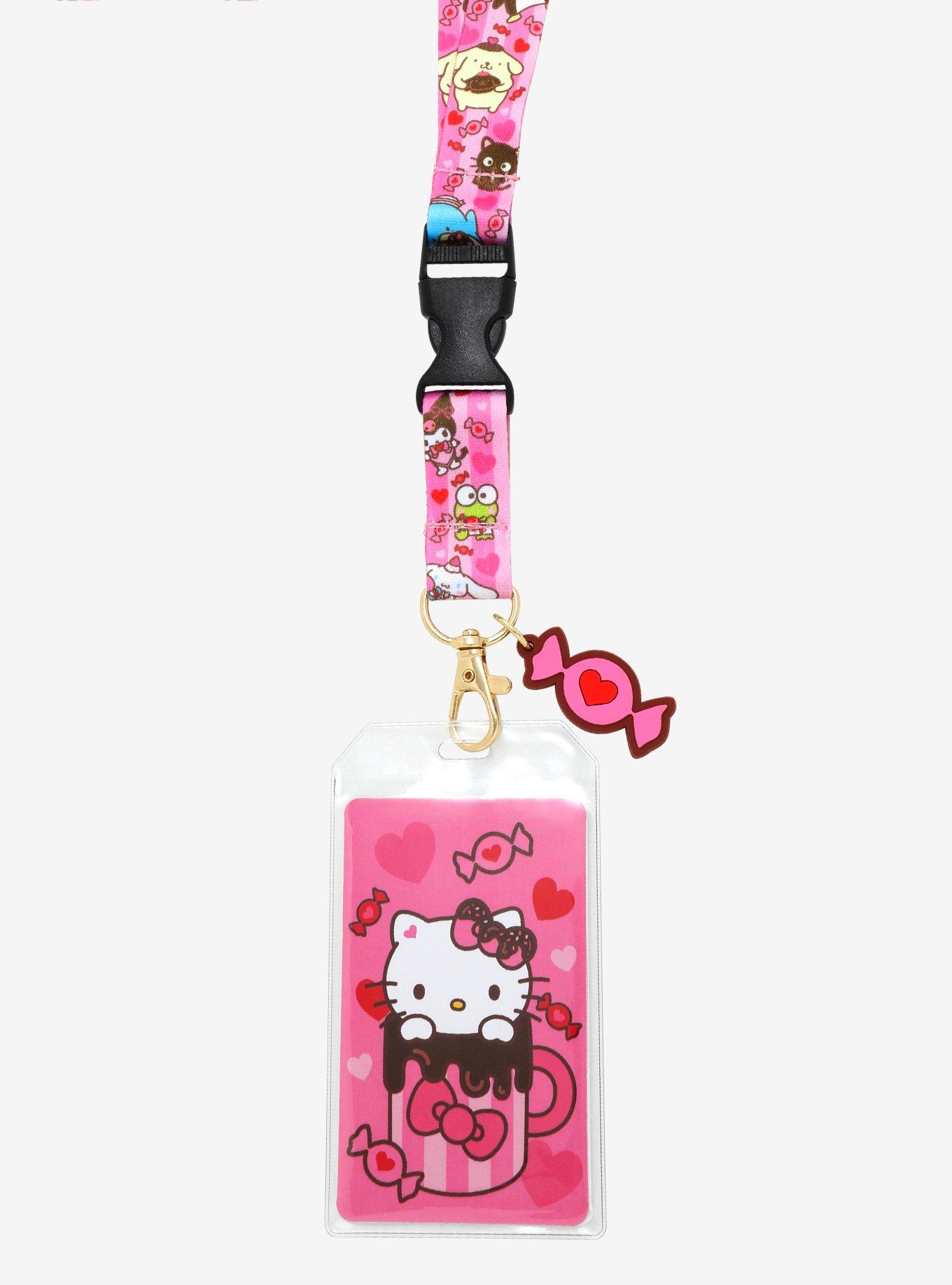 Sanrio Hello Kitty and Friends Hot Chocolate Allover Print Lanyard, , alternate