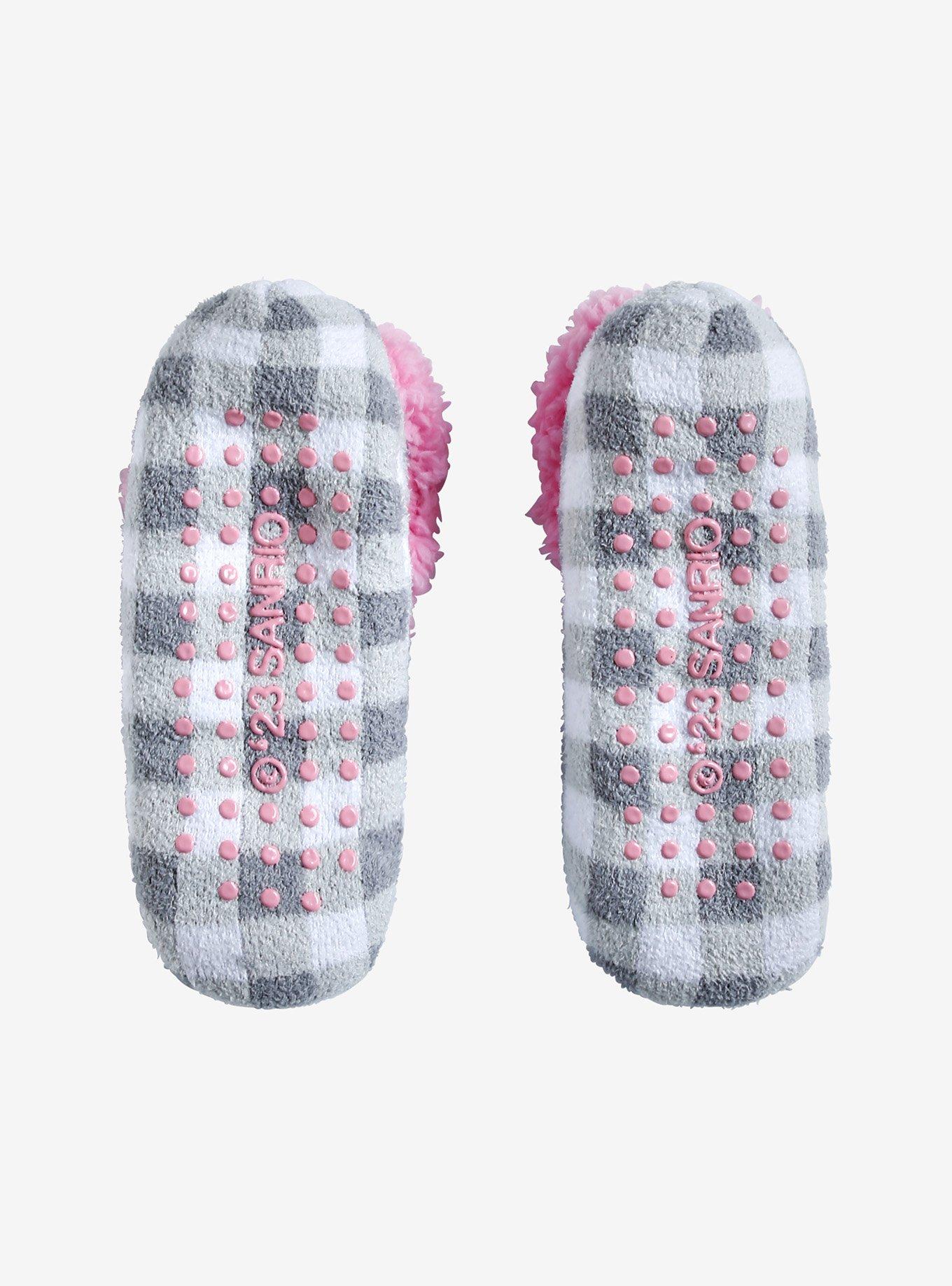 Kuromi Plaid Cozy Socks, , alternate