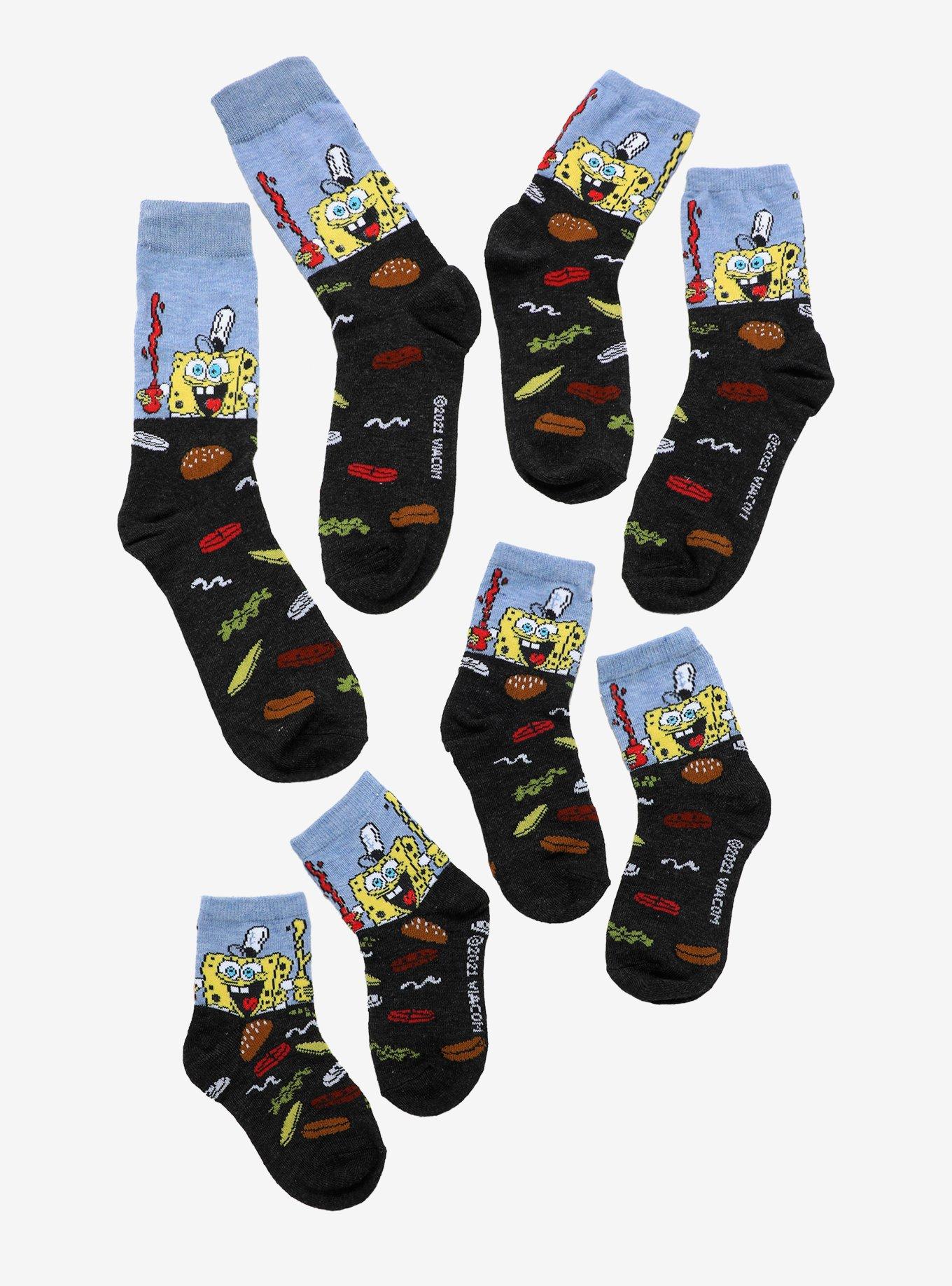 SpongeBob SquarePants Family Sock Set 4 Pair, , hi-res