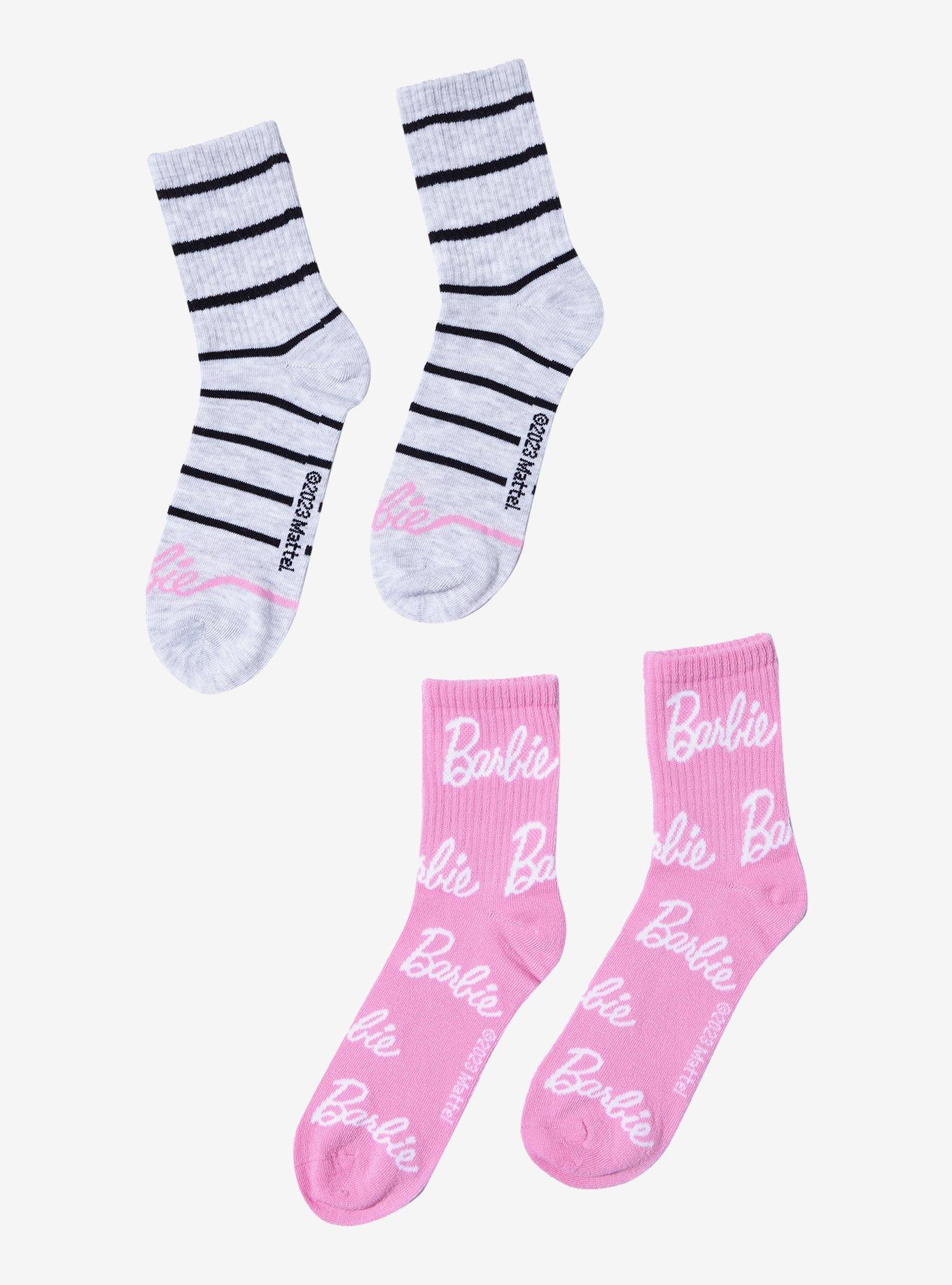 Barbie Crew Socks 2 Pair, , alternate