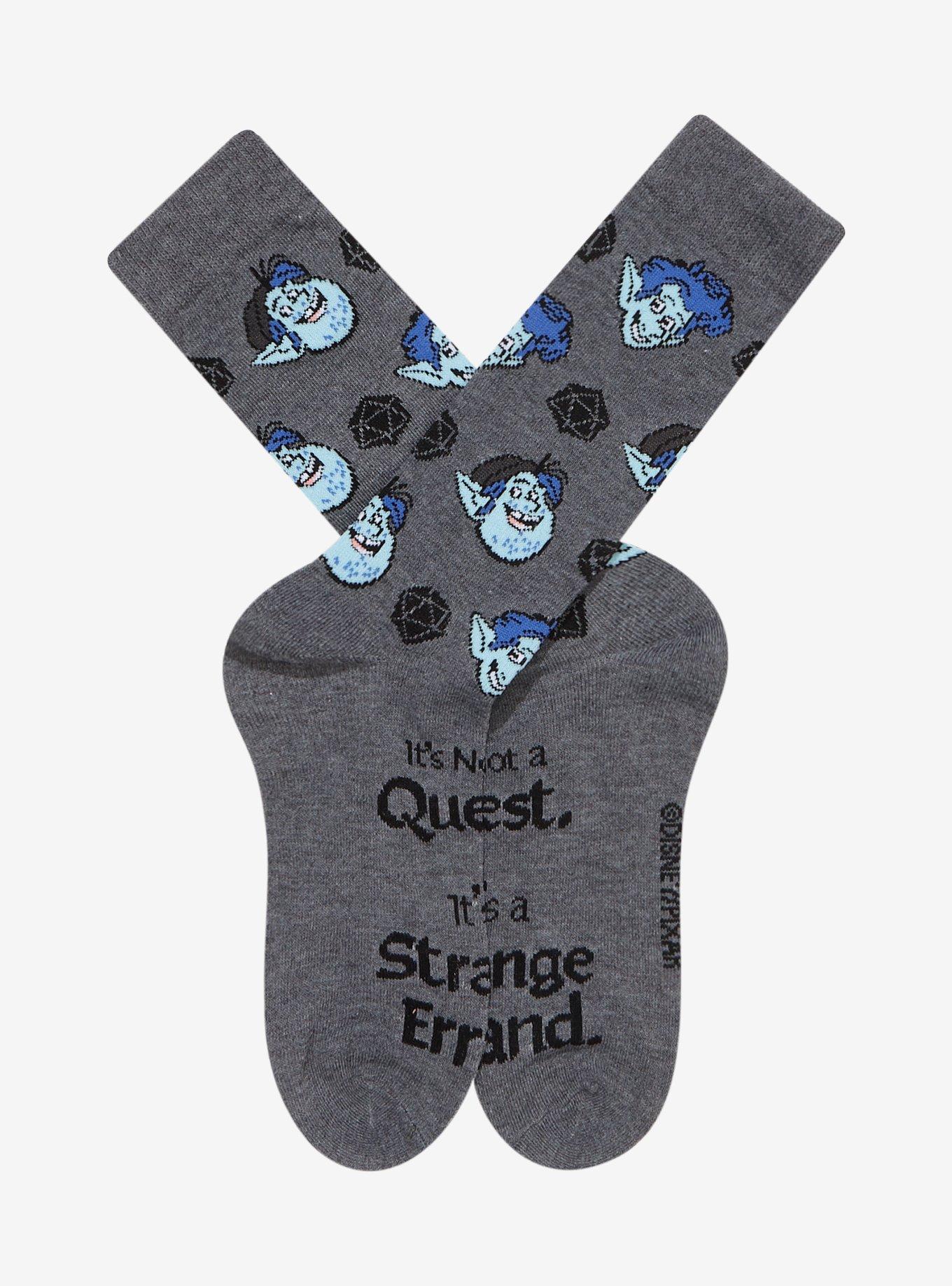 Disney Pixar Onward Ian & Barley Crew Socks, , hi-res