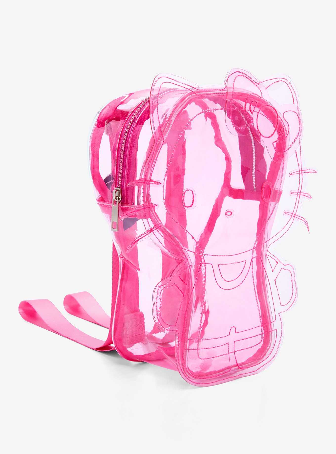 Hello Kitty Pink Transparent Figural Mini Backpack, , hi-res