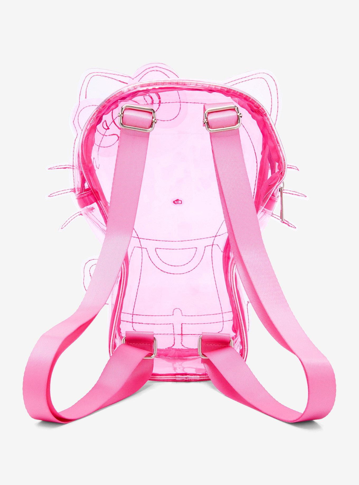 Hello Kitty Pink Transparent Figural Mini Backpack, , alternate