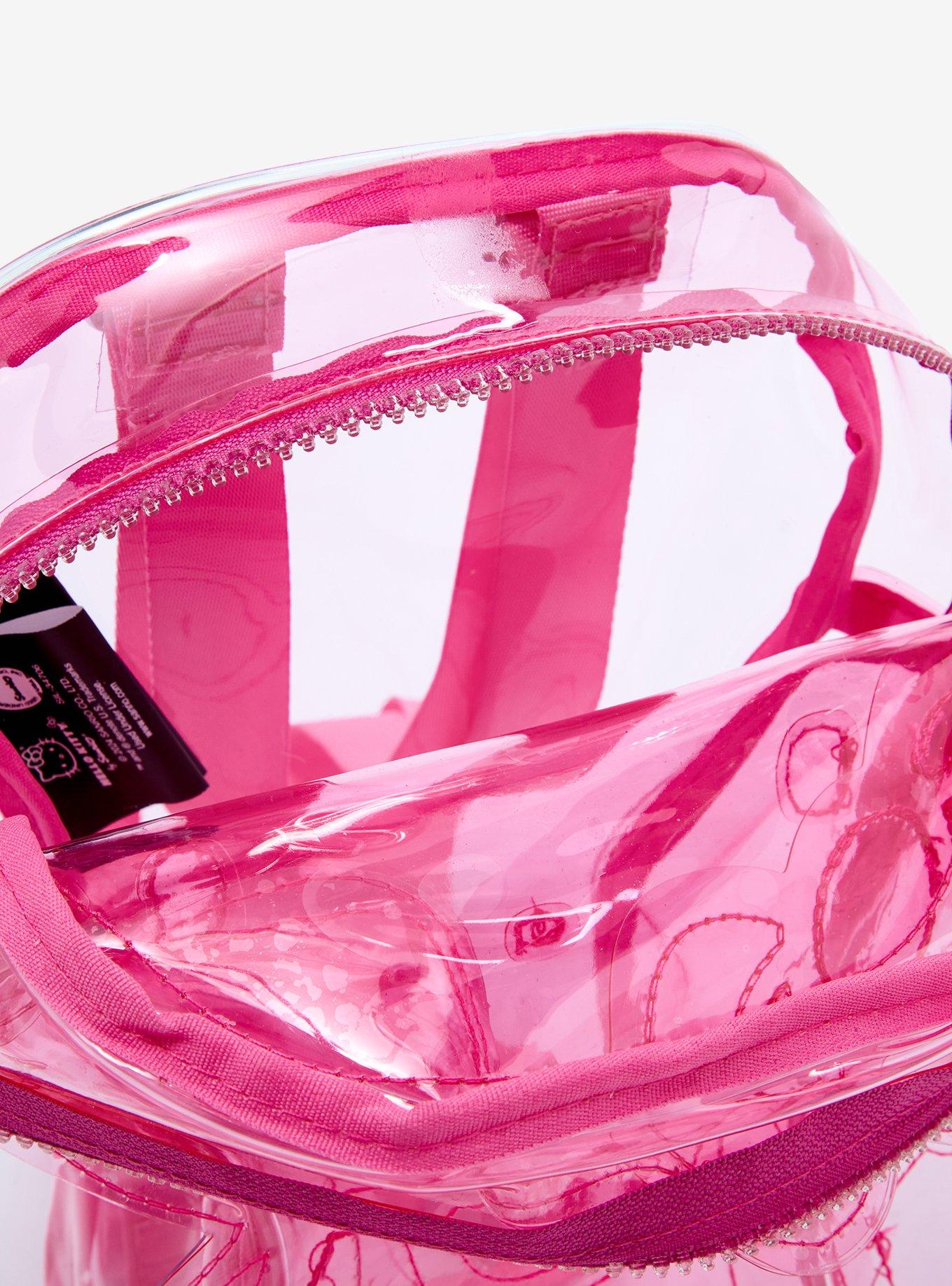 Hello Kitty Pink Transparent Figural Mini Backpack, , alternate