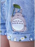 Her Universe Studio Ghibli My Neighbor Totoro Spring Elastic High-Waisted Denim Shorts, MEDIUM WASH, alternate