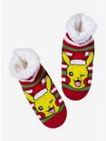 Pokemon Santa Pikachu Cozy Socks, , alternate