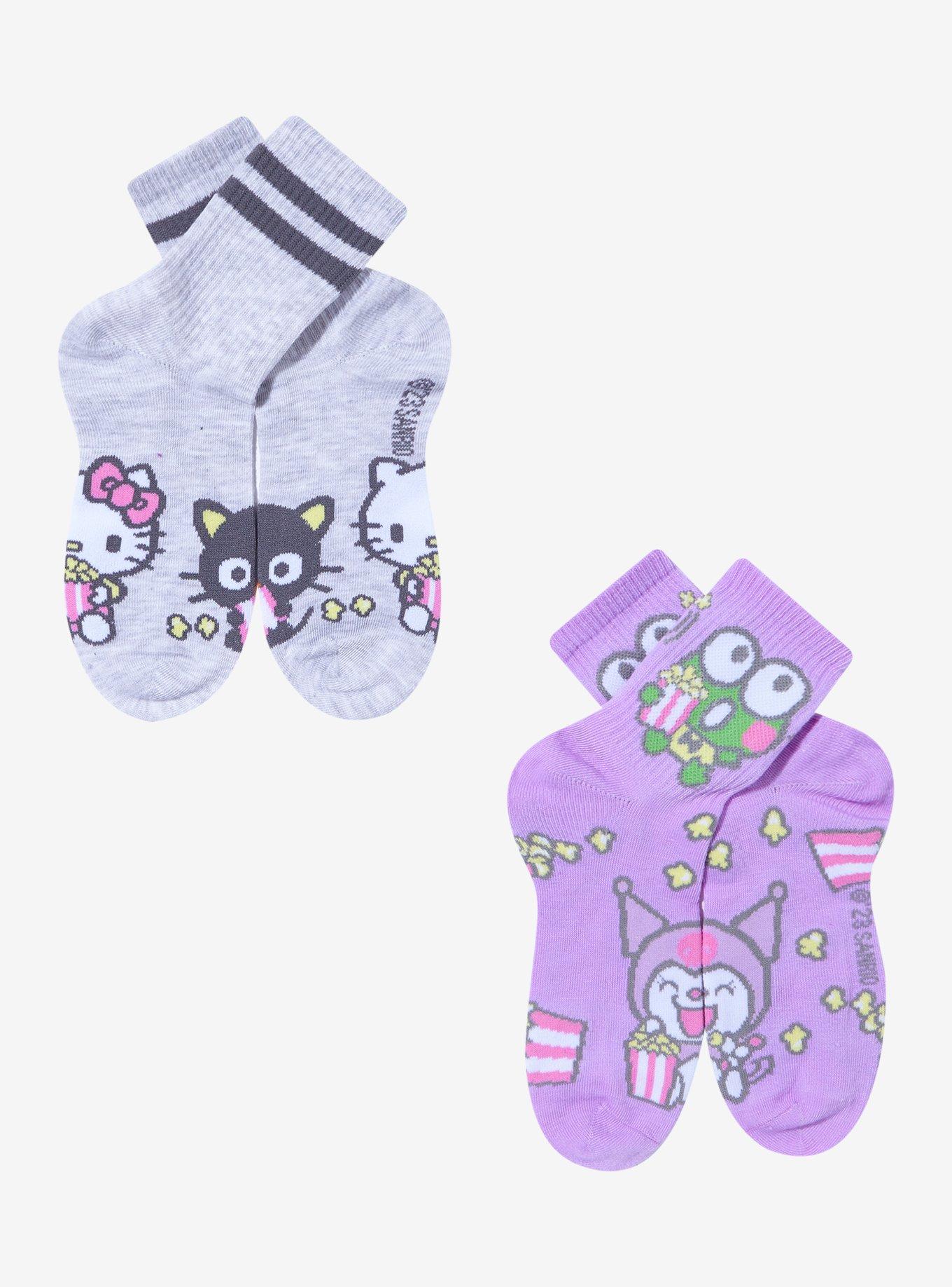 Hello Kitty And Friends Popcorn Crew Socks 2 Pair, , alternate