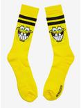 SpongeBob SquarePants Face Glow-In-The-Dark Crew Socks, , alternate