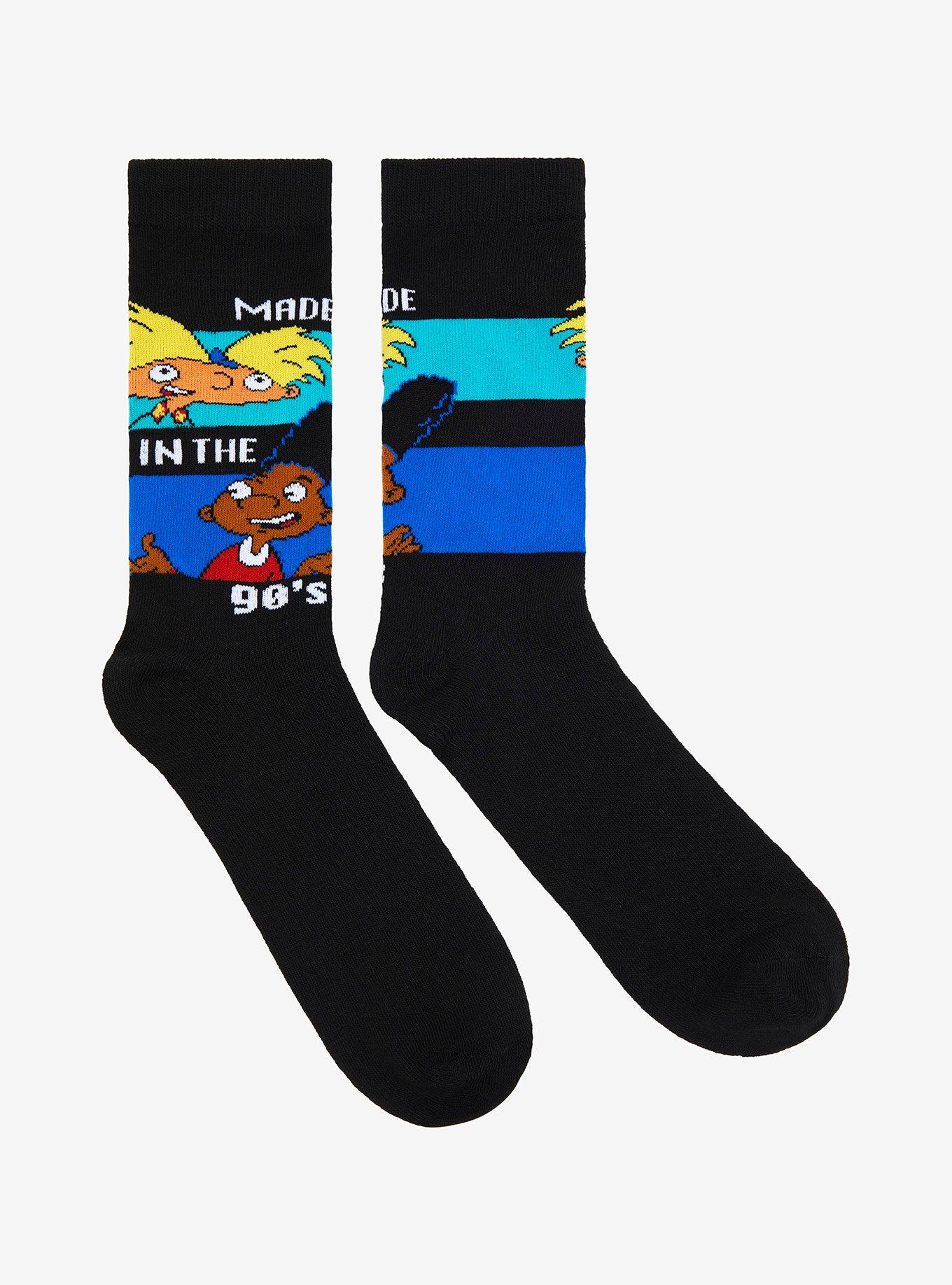 Hey Arnold! Made In The 90's Crew Socks, , alternate