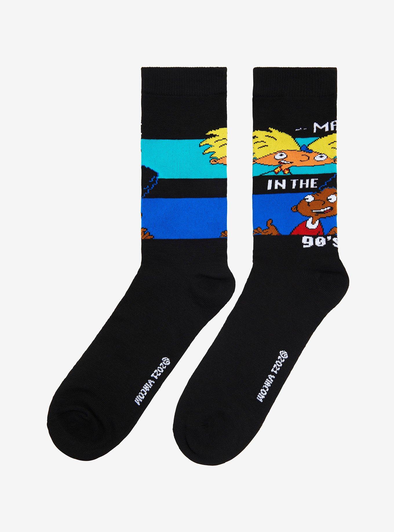 Hey Arnold! Made In The 90's Crew Socks, , alternate