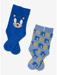 Sonic The Hedgehog Blue Crew Socks 2 Pair, , alternate