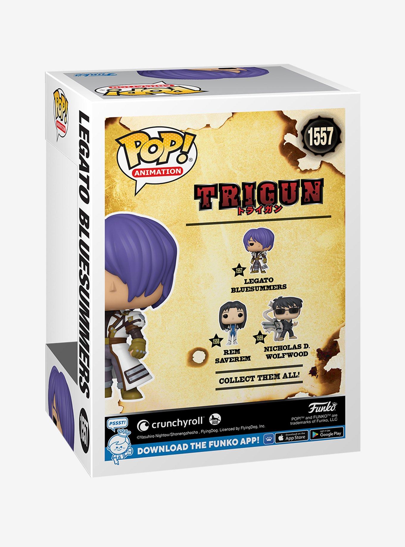 Funko Trigun Pop! Animation Legato Bluesummers Vinyl Figure 