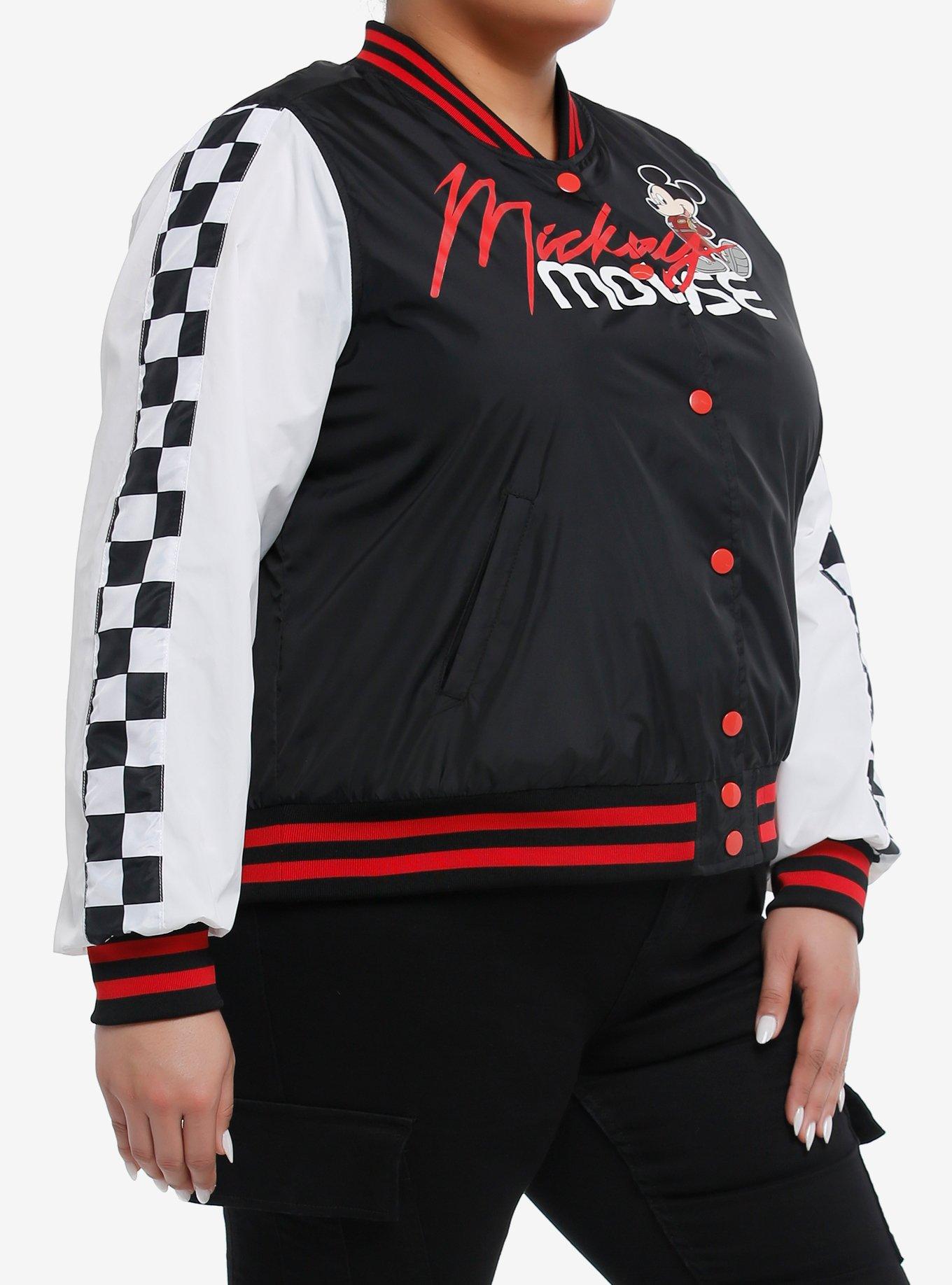 Disney Mickey Mouse Racing Varsity Windbreaker Jacket Plus Size, MULTI, alternate