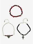 Social Collision® Roses & Skulls Bracelet Set, , alternate
