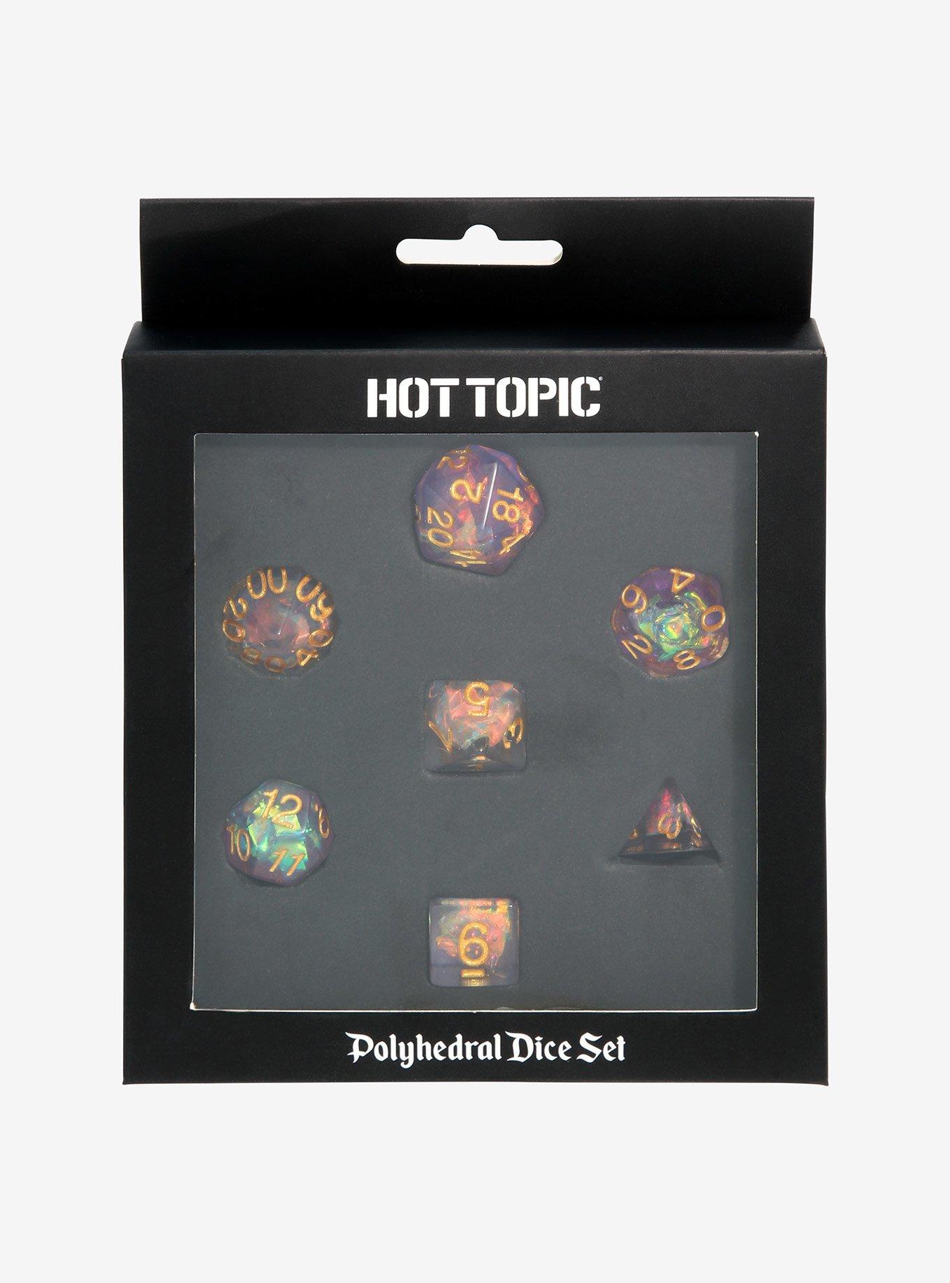 Iridescent Polyhedral Dice Set, , alternate