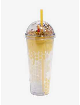Disney Winnie The Pooh Glitter Dome Acrylic Travel Cup, , hi-res