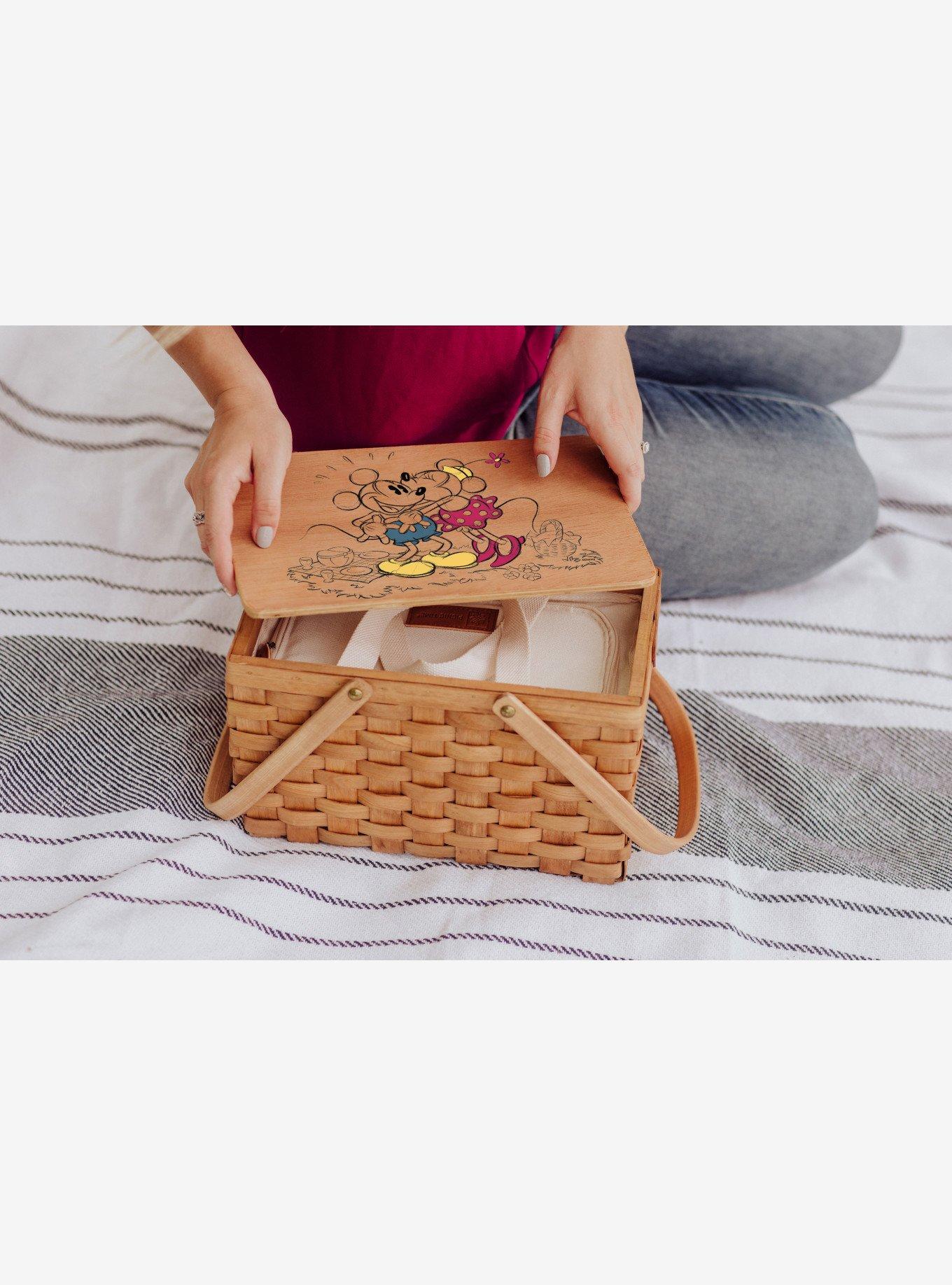 Disney Mickey & Minnie Mouse Poppy Picnic Basket