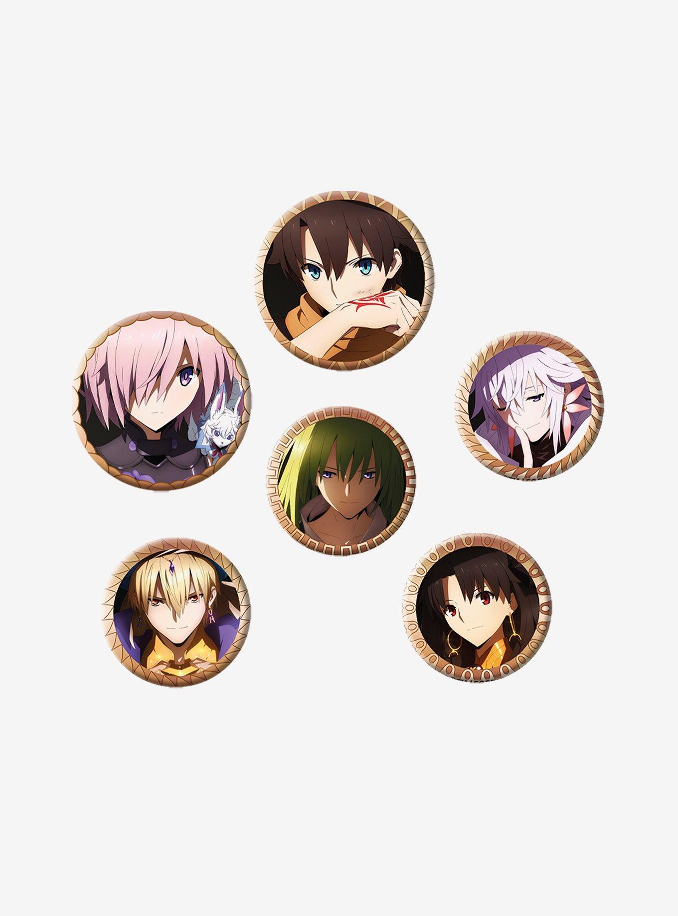 Fate Grand Order Characters Badge and Keychain Set, , alternate