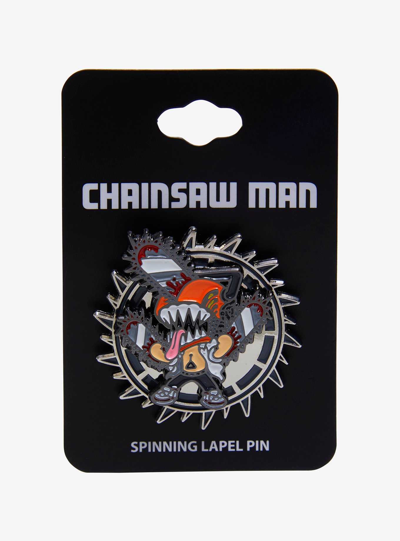 Chainsaw Man Chibi Spinner Enamel Pin, , hi-res