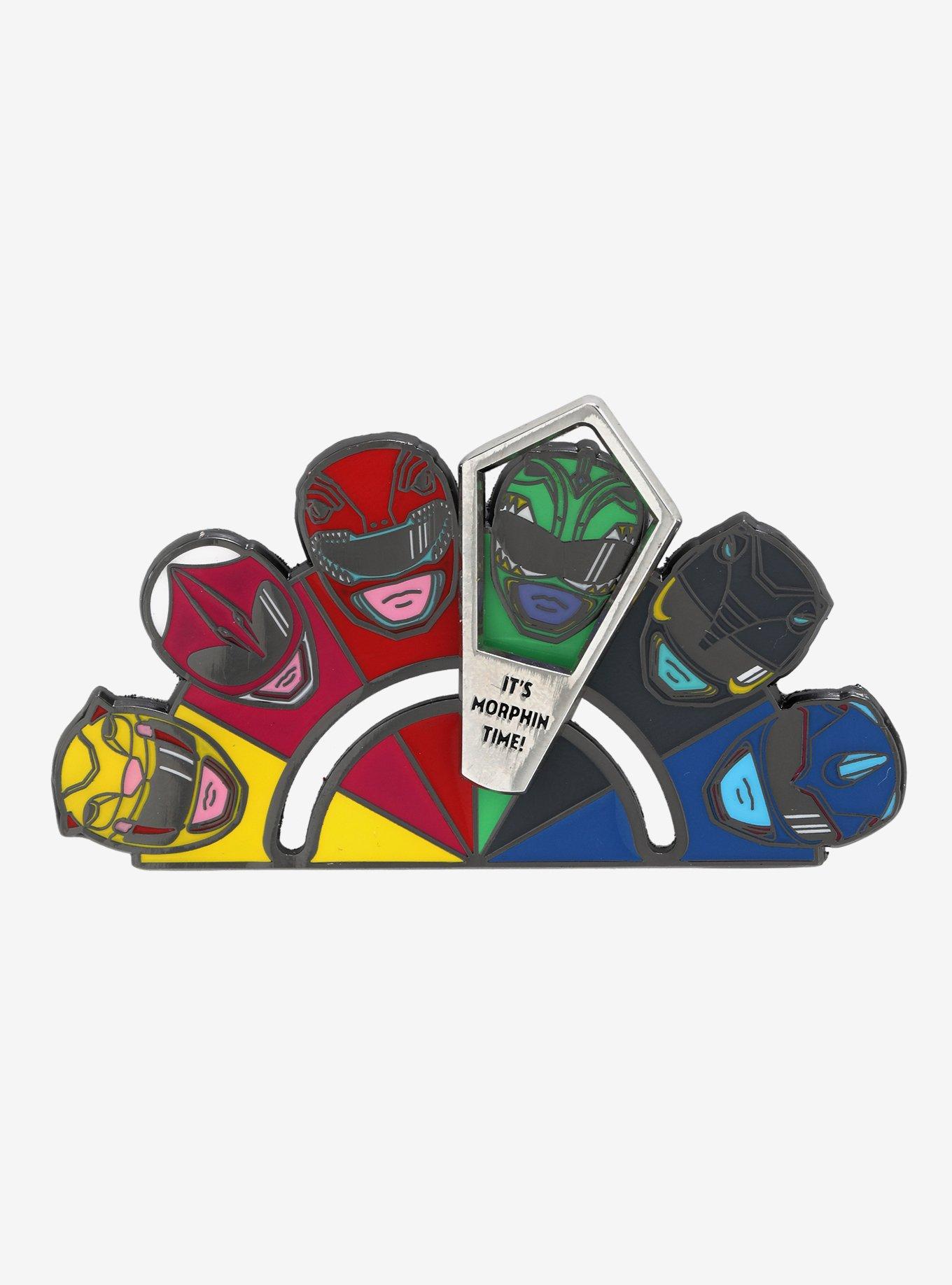 Mighty Morphin' Power Rangers Sliding Enamel Pin, , alternate