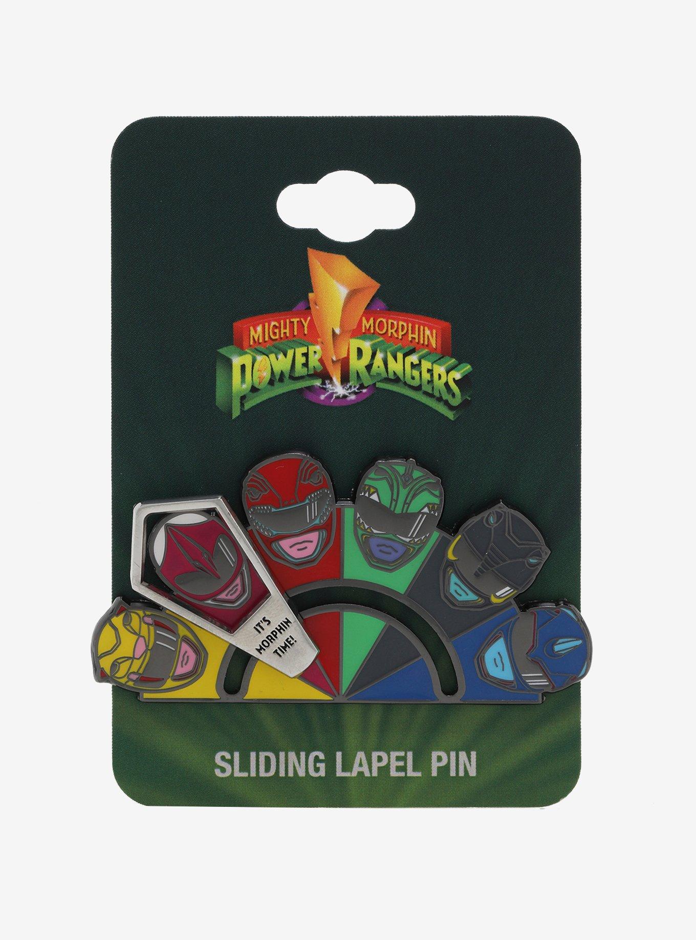 Mighty Morphin' Power Rangers Sliding Enamel Pin, , alternate
