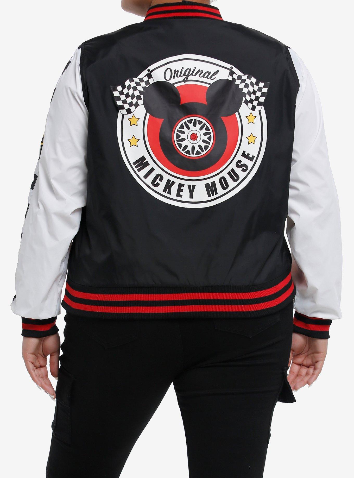 Disney Mickey Mouse Racing Girls Varsity Windbreaker Jacket Plus Size, MULTI, alternate