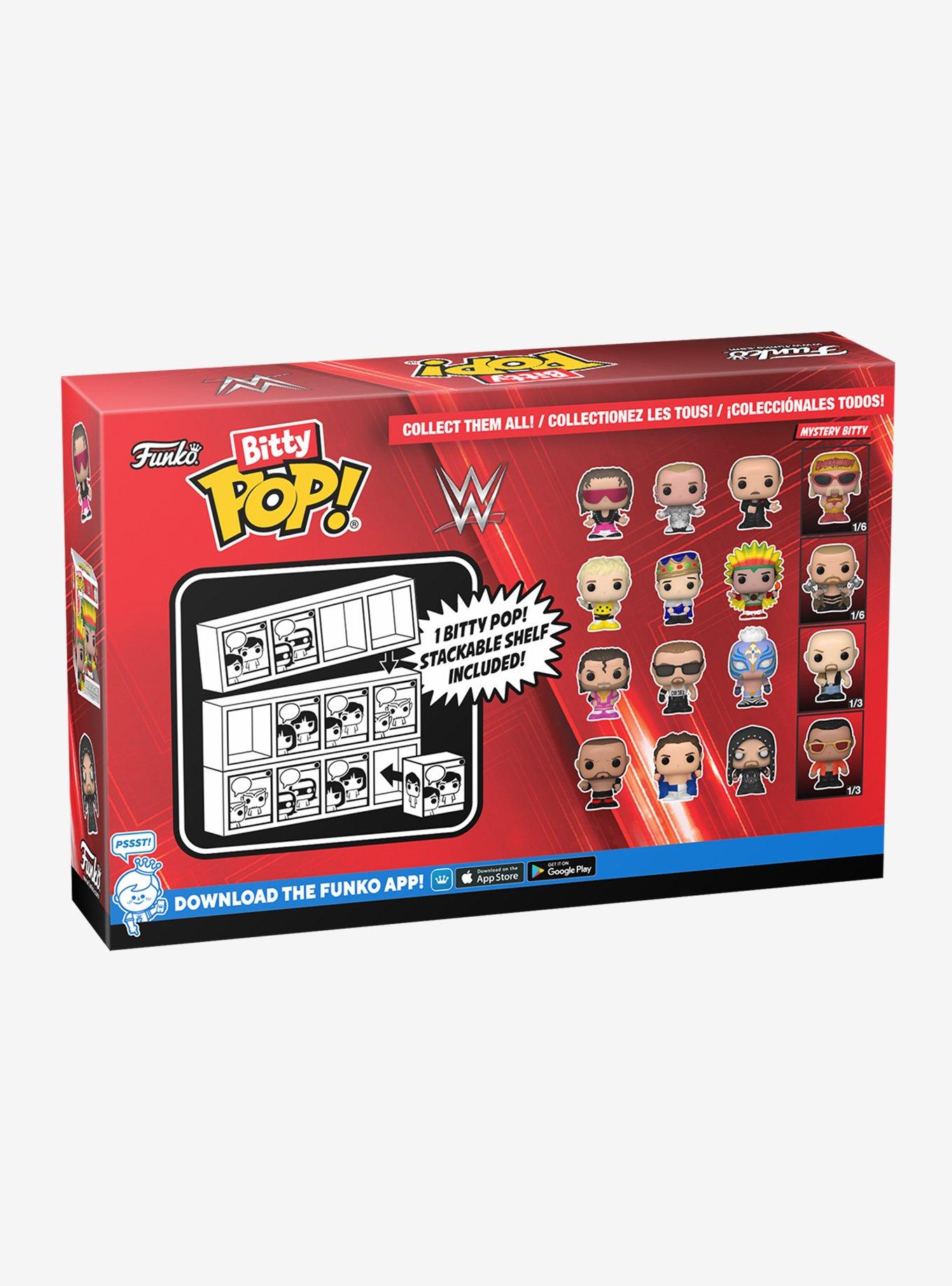 Funko WWE Bitty Pop! Bret Hart & More Vinyl Figure Set, , alternate