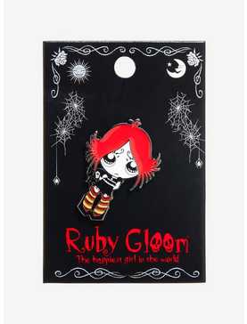 Ruby Gloom Pouty Face Enamel Pin, , hi-res