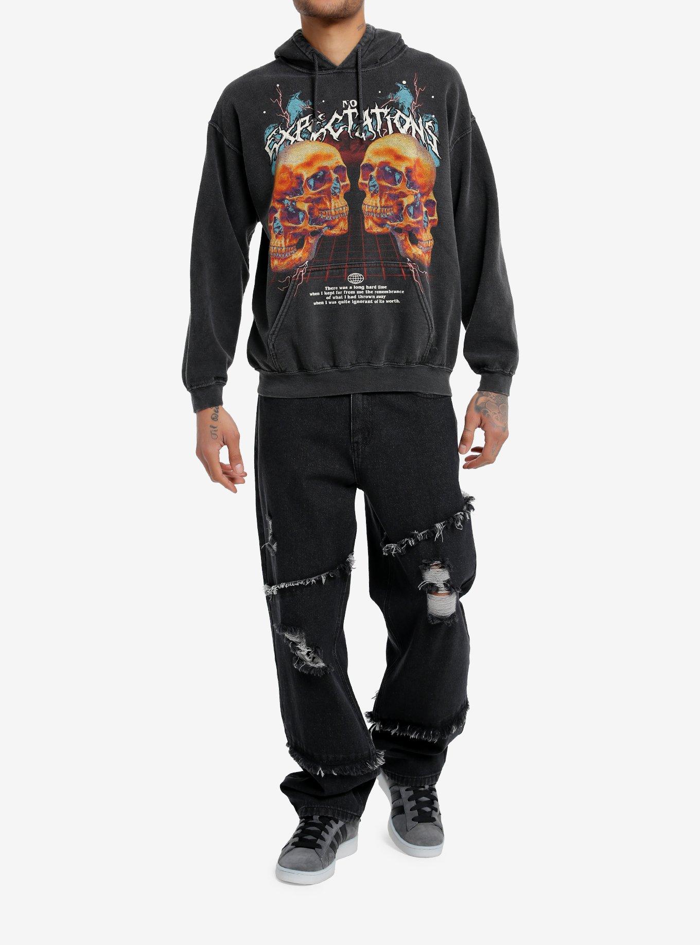 Social Collision® No Expectations Skull Hoodie, , hi-res