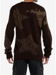 Grunge Swirl Star Intarsia Sweater, MULTI, alternate