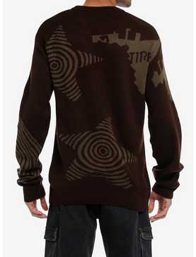 Grunge Swirl Star Intarsia Sweater, , hi-res