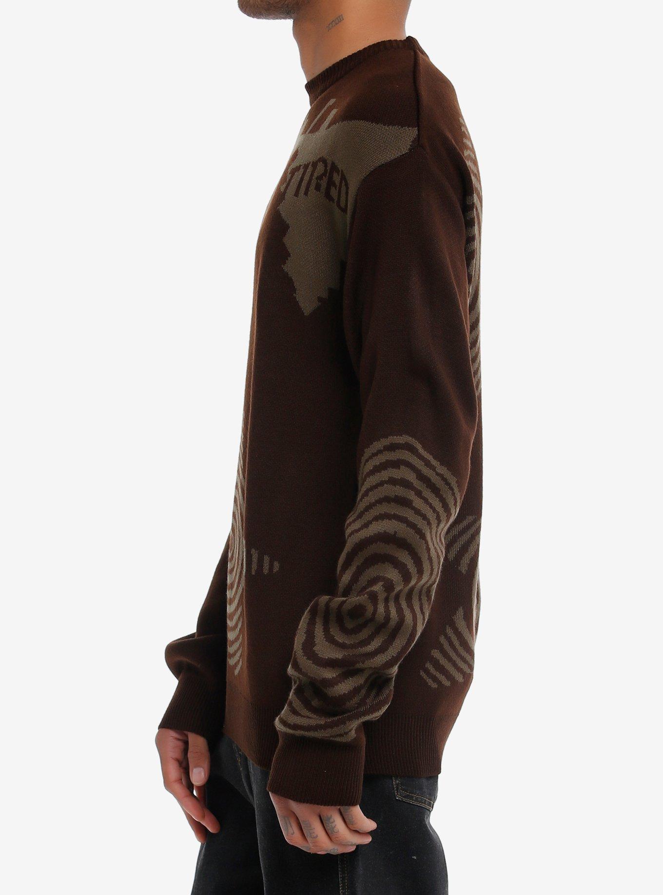 Grunge Swirl Star Intarsia Sweater, MULTI, alternate