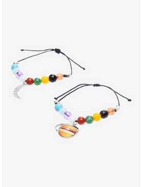 Cosmic Aura Planet Beads Best Friend Cord Bracelet Set, , hi-res