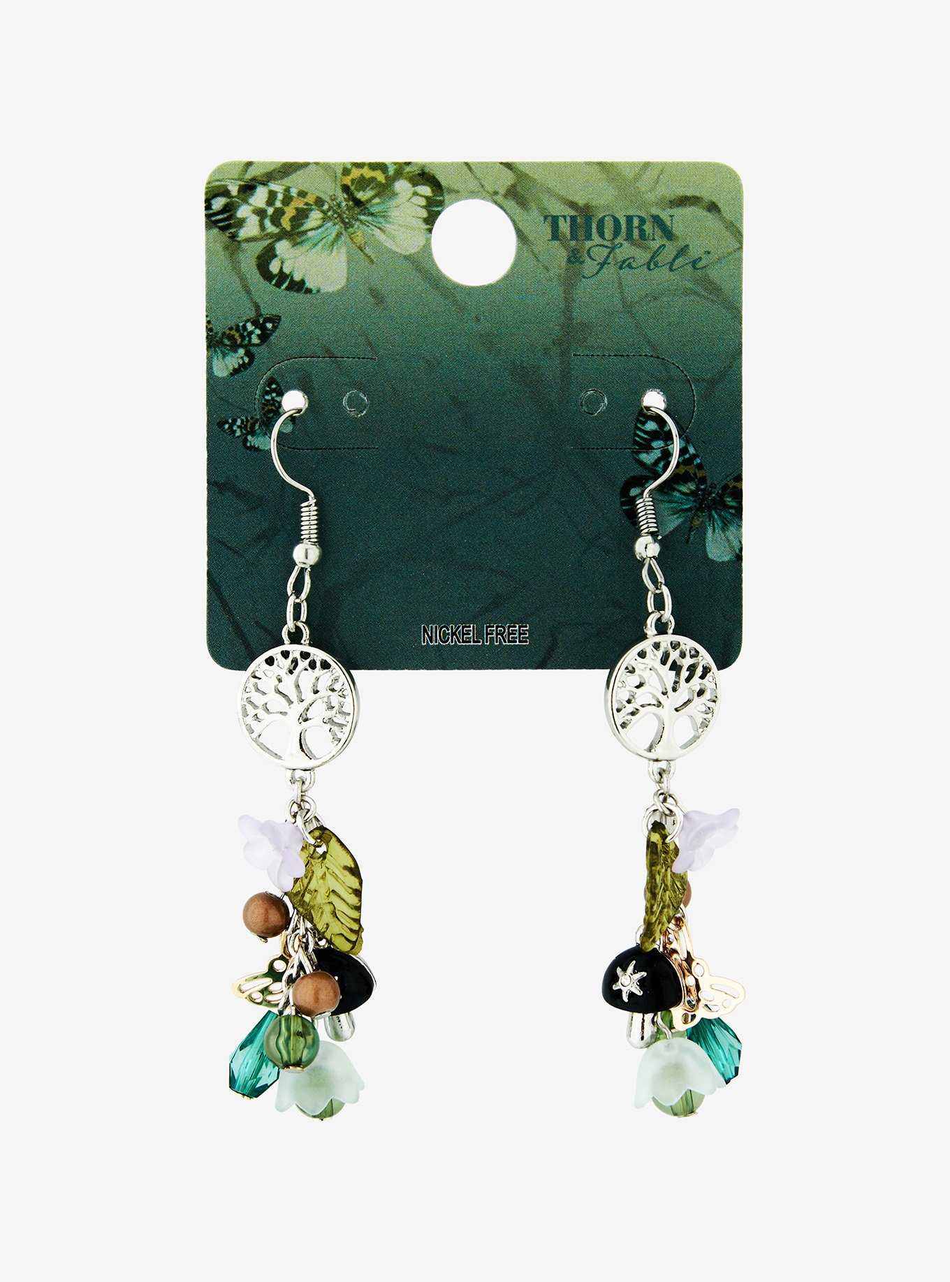 Thorn & Fable Tree Of Life Beaded Drops, , hi-res