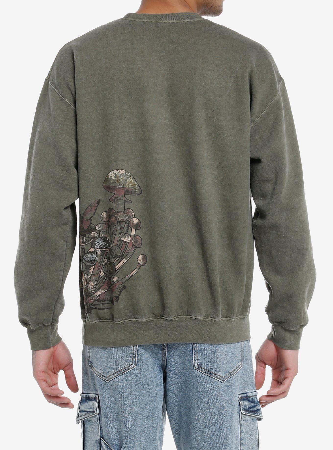 Mushroom Explore More Mineral Wash Sweatshirt, BROWN, alternate