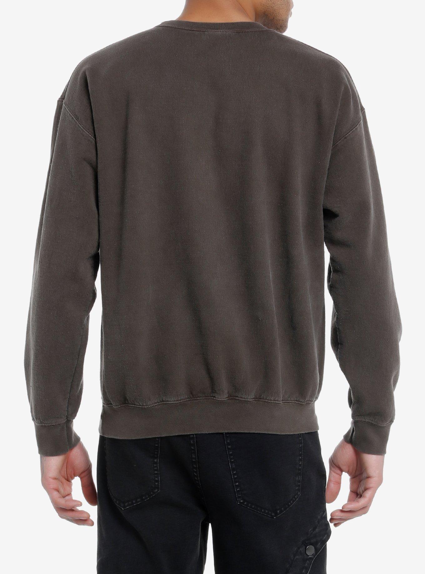 Social Collision® Tomorrow Promises Nothing Skull Sweatshirt, PURPLE, alternate